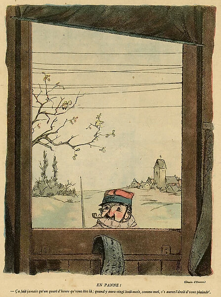 Cartoon, Broken down, WW1