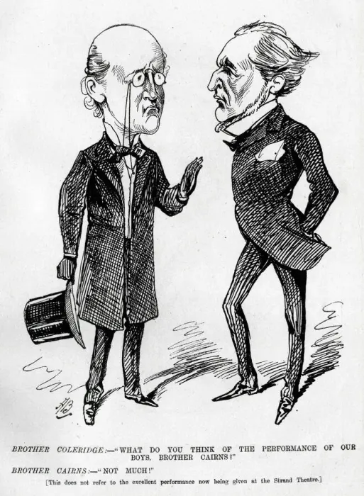 Framed Print : Cartoon, Brother Coleridge and Brother Cairns Framed Print : Cartoon, Brother Coleridge and Brother Cairns