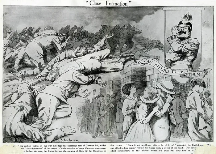 Framed Print : Cartoon, Close Formation, WW1 Framed Print : Cartoon, Close Formation, WW1