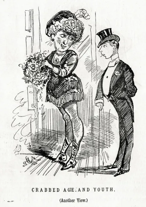 Framed Print : Cartoon, Crabbed Age and Youth (Another View) Framed Print : Cartoon, Crabbed Age and Youth (Another View)