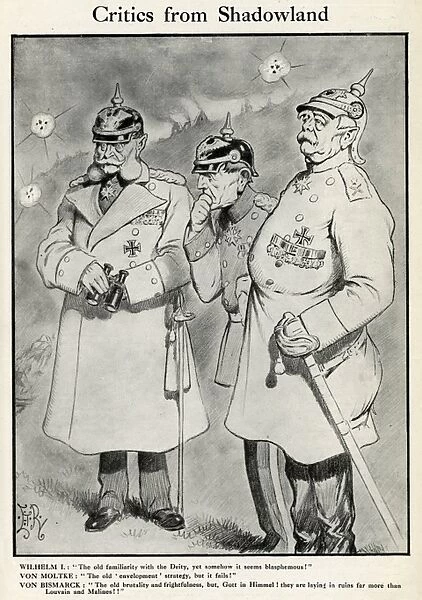 Cartoon, Critics from Shadowland, WW1