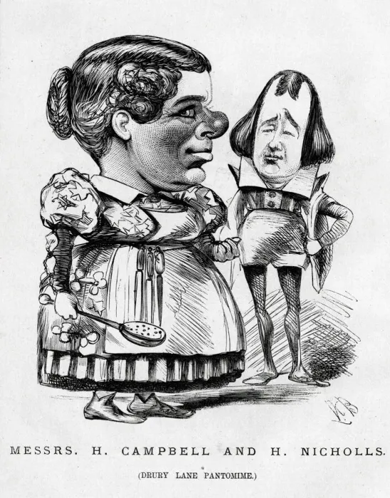Framed Print : Cartoon, Drury Lane Pantomime Framed Print : Cartoon, Drury Lane Pantomime