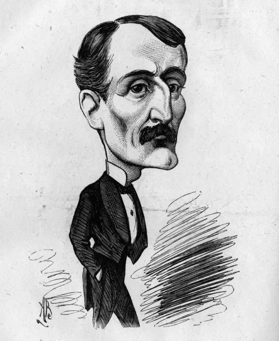 Framed Print : Cartoon of Edgar Bruce, actor-manager Framed Print : Cartoon of Edgar Bruce, actor-manager