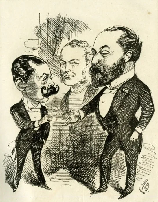 Framed Print : Cartoon, Edward, Prince of Wales, Randolph Churchill Framed Print : Cartoon, Edward, Prince of Wales, Randolph Churchill