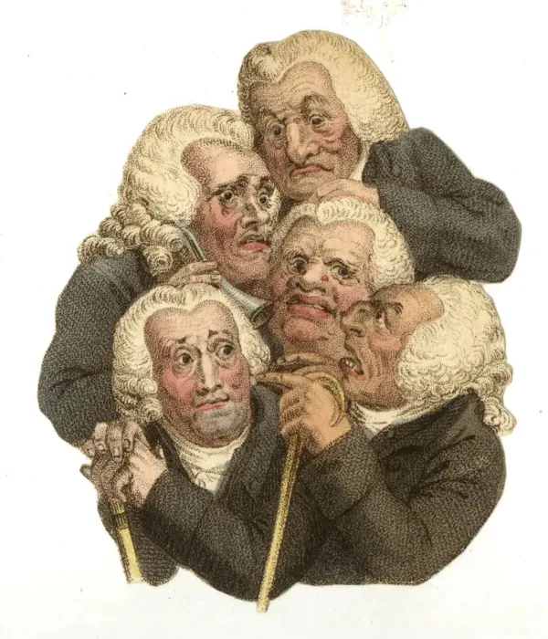 Framed Print : Cartoon, Elderly Politicians Framed Print : Cartoon, Elderly Politicians