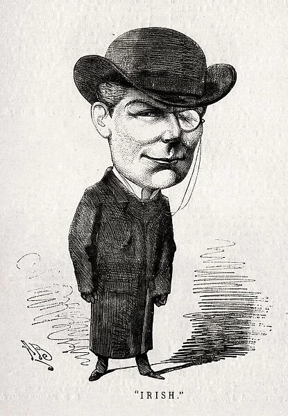 Cartoon, F W Irish, actor