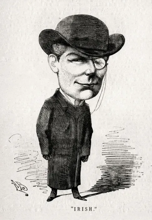 Framed Print : Cartoon, F W Irish, actor
