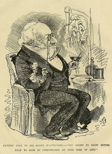 Cartoon, Father Time to Sir Moses Montefiore