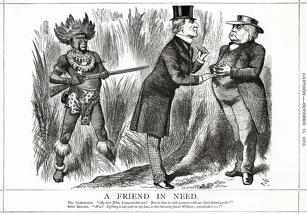 Cartoon, A Friend in Need (Gladstone and Bright)