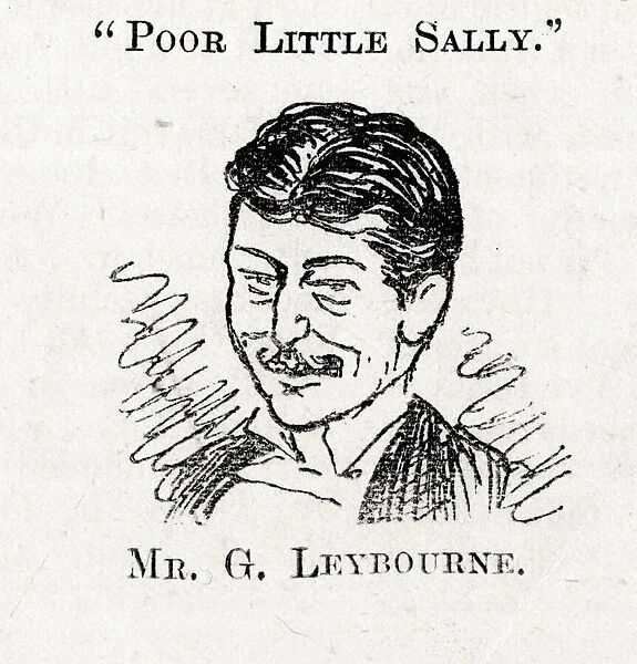 Cartoon, George Leybourne, music hall singer