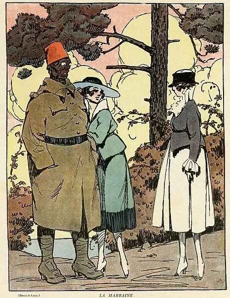 Cartoon, The godmother, WW1