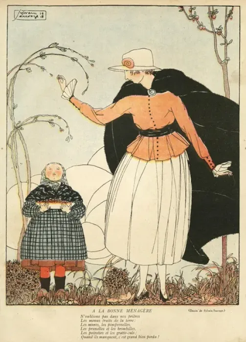 Framed Print : Cartoon, The Good Housewife, WW1 Framed Print : Cartoon, The Good Housewife, WW1