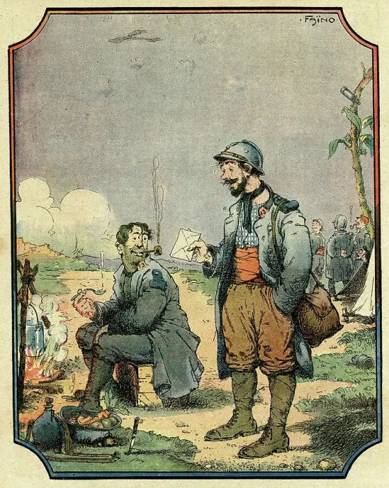 Framed Print : Cartoon, A good idea, WW1 Framed Print : Cartoon, A good idea, WW1