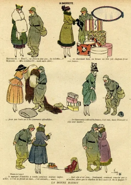 Framed Print : Cartoon, Good sense, WW1 Framed Print : Cartoon, Good sense, WW1