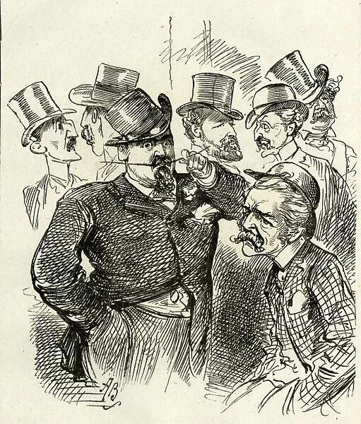 Cartoon, group of London theatre managers