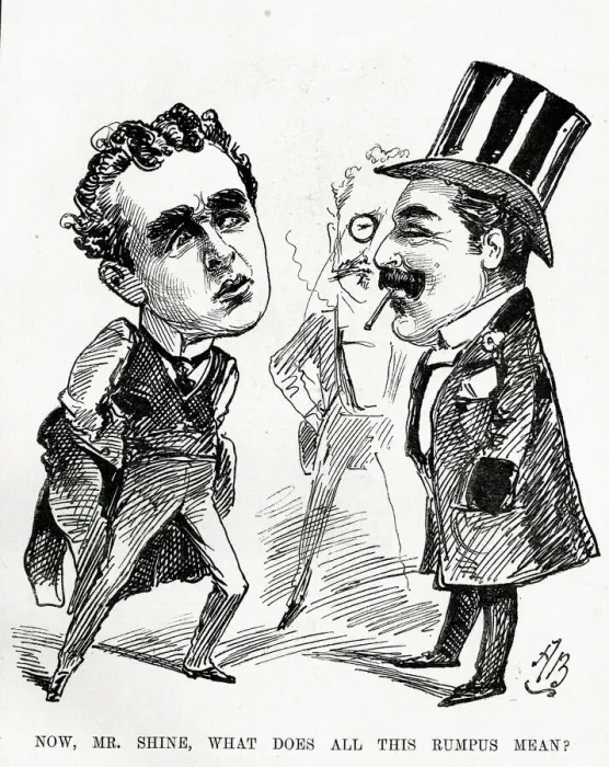 Framed Print : Cartoon, J L Shine, director of the Gaiety Theatre Framed Print : Cartoon, J L Shine, director of the Gaiety Theatre