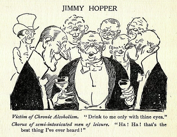 Cartoon, Jimmy Hopper, Drink to me only with thine eyes