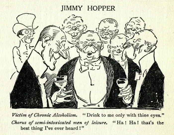 Framed Print : Cartoon, Jimmy Hopper, Drink to me only with thine eyes Framed Print : Cartoon, Jimmy Hopper, Drink to me only with thine eyes