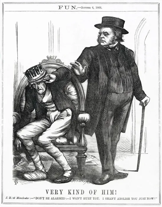 Framed Print : Cartoon, Very Kind of Him! (John Bright) Framed Print : Cartoon, Very Kind of Him! (John Bright)