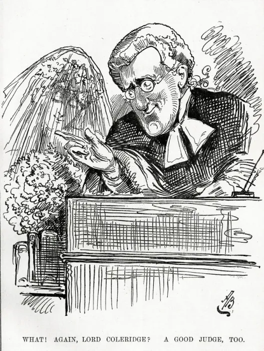 Framed Print : Cartoon, Lord Coleridge, A Good Judge, Too Framed Print : Cartoon, Lord Coleridge, A Good Judge, Too