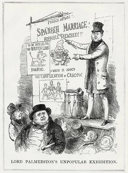Cartoon, Lord Palmerstons Unpopular Exhibition