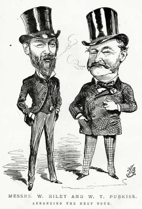 Framed Print : Cartoon, Messrs W Riley and W T Purkiss Framed Print : Cartoon, Messrs W Riley and W T Purkiss