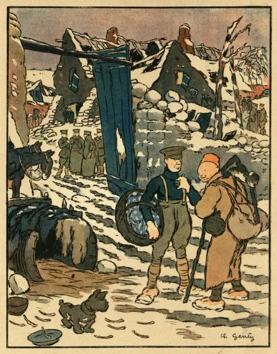 Framed Print : Cartoon, Methodical training, WW1 Framed Print : Cartoon, Methodical training, WW1