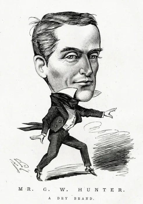 Framed Print : Cartoon, Mr G W Hunter, A Dry Brand Framed Print : Cartoon, Mr G W Hunter, A Dry Brand