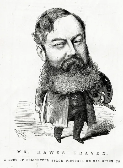 Framed Print : Cartoon, Mr Hawes Craven Framed Print : Cartoon, Mr Hawes Craven