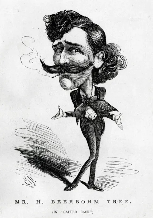 Framed Print : Cartoon, Mr Herbert Beerbohm Tree, actor Framed Print : Cartoon, Mr Herbert Beerbohm Tree, actor