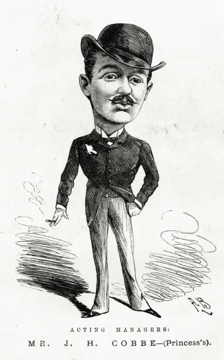 Framed Print : Cartoon, Mr J H Cobbe, Acting Manager Framed Print : Cartoon, Mr J H Cobbe, Acting Manager