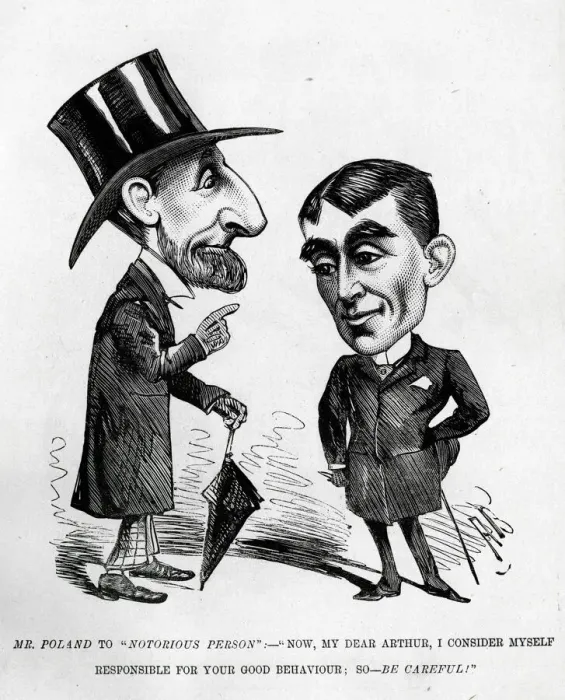 Framed Print : Cartoon, Mr Poland to Notorious Person Framed Print : Cartoon, Mr Poland to Notorious Person