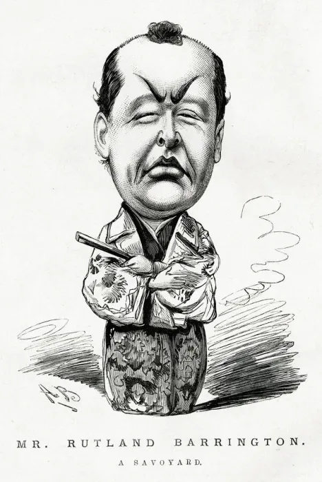 Framed Print : Cartoon, Mr Rutland Barrington, The Mikado Framed Print : Cartoon, Mr Rutland Barrington, The Mikado