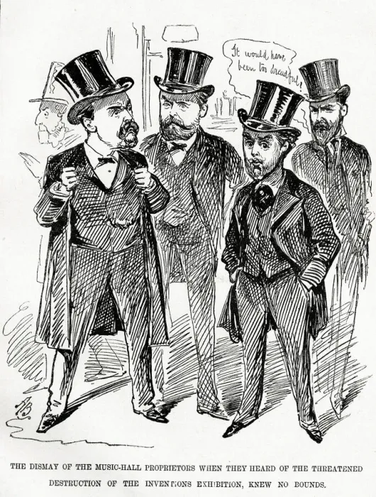 Framed Print : Cartoon, Music Hall Proprietors Framed Print : Cartoon, Music Hall Proprietors