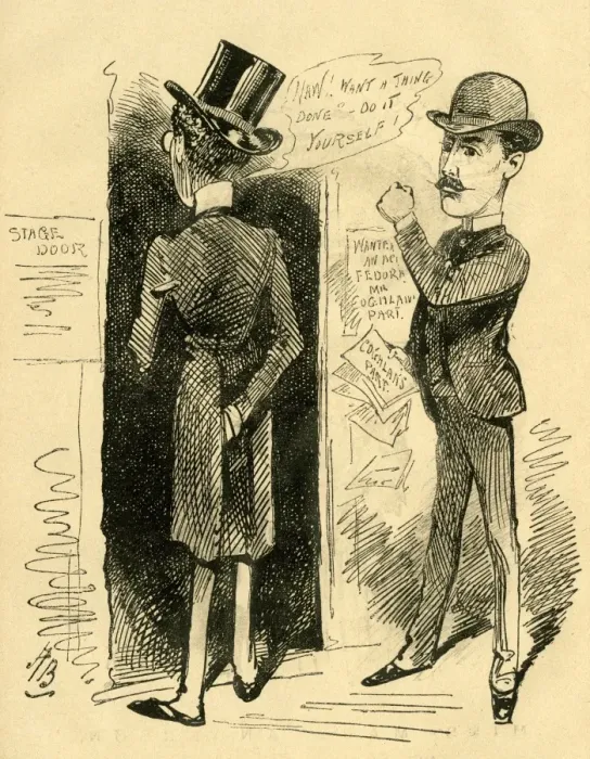 Framed Print : Cartoon, A new man in Oldacres part Framed Print : Cartoon, A new man in Oldacres part