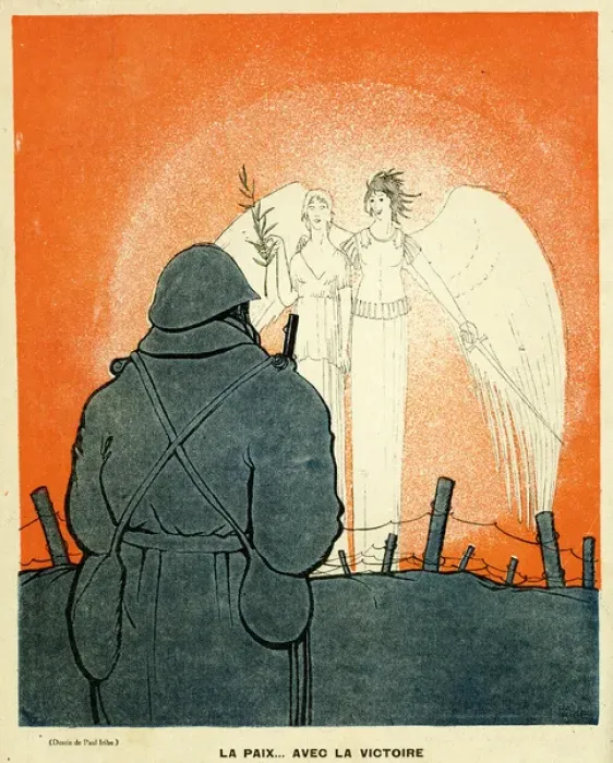 Framed Print : Cartoon, New Year gifts for France, WW1