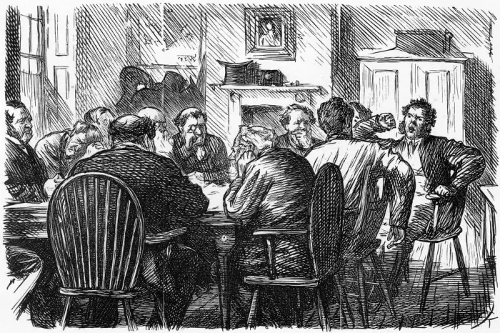 Framed Print : Cartoon, ELEVEN OBSTINATE MEN (jury) Framed Print : Cartoon, ELEVEN OBSTINATE MEN (jury)