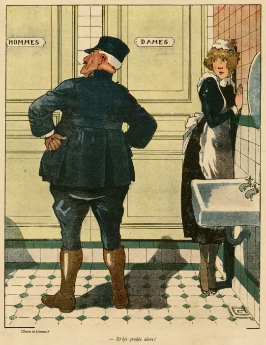 Framed Print : Cartoon, and Officers? WW1 Framed Print : Cartoon, and Officers? WW1