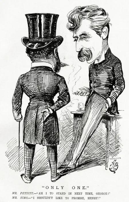 Framed Print : Cartoon, Only One, Henry Pettitt and George Sims Framed Print : Cartoon, Only One, Henry Pettitt and George Sims