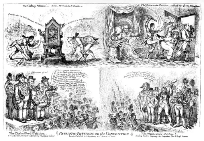 Framed Print : Cartoon, Patriotic Petitions on the Convention Framed Print : Cartoon, Patriotic Petitions on the Convention