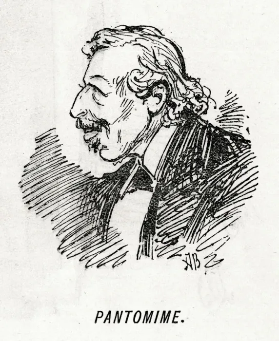 Framed Print : Cartoon portrait, E L Blanchard, English writer Framed Print : Cartoon portrait, E L Blanchard, English writer