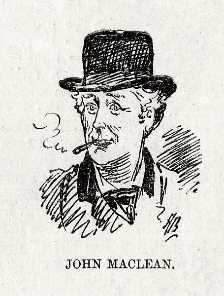 Cartoon portrait, John MacLean