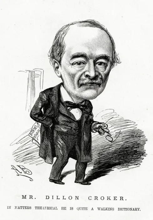 Framed Print : Cartoon portrait, Mr Dillon Croker Framed Print : Cartoon portrait, Mr Dillon Croker