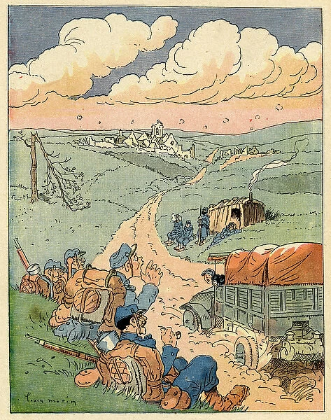 Cartoon, A question of speed, WW1