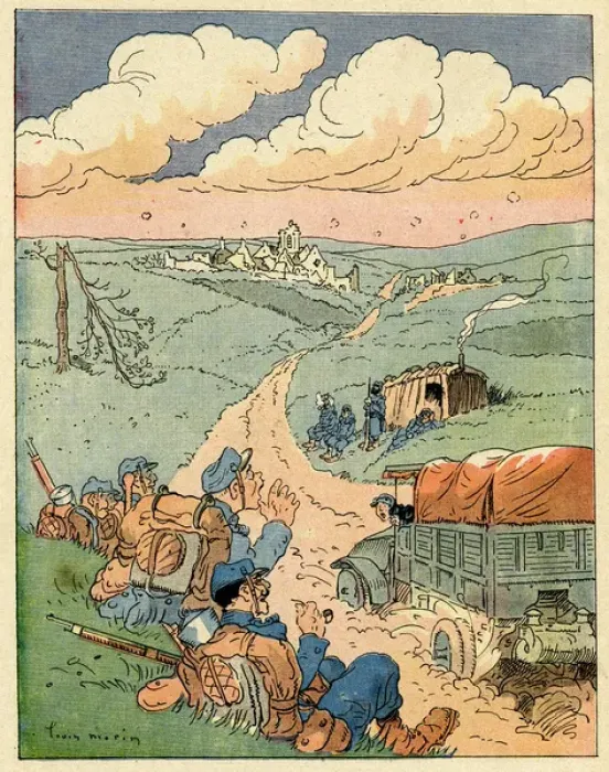 Framed Print : Cartoon, A question of speed, WW1 Framed Print : Cartoon, A question of speed, WW1