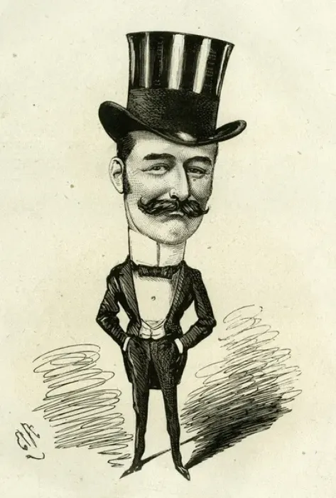 Framed Print : Cartoon, R D Albertson, theatre manager Framed Print : Cartoon, R D Albertson, theatre manager