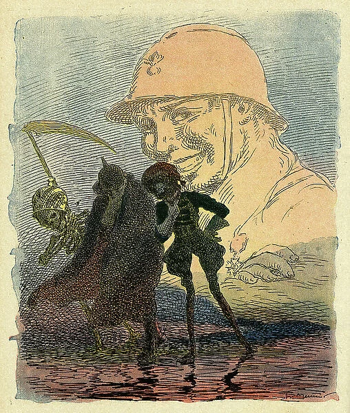 Cartoon, Reckoning without their host, WW1