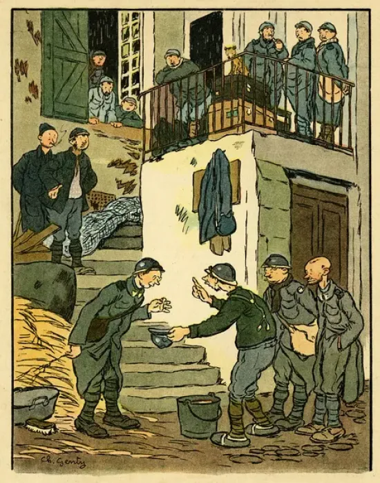 Framed Print : Cartoon, A sensitive man, WW1 Framed Print : Cartoon, A sensitive man, WW1