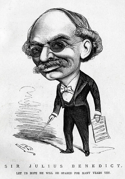 Cartoon, Sir Julius Benedict, composer and conductor