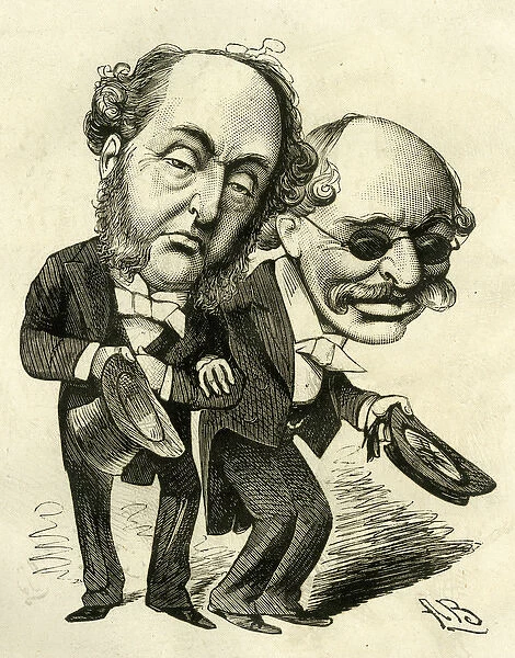 Cartoon, Sir Michael Costa and Sir Julius Benedict